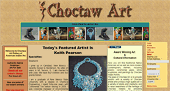 Desktop Screenshot of choctaw-art.com