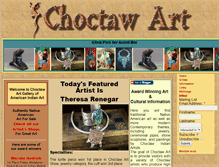 Tablet Screenshot of choctaw-art.com